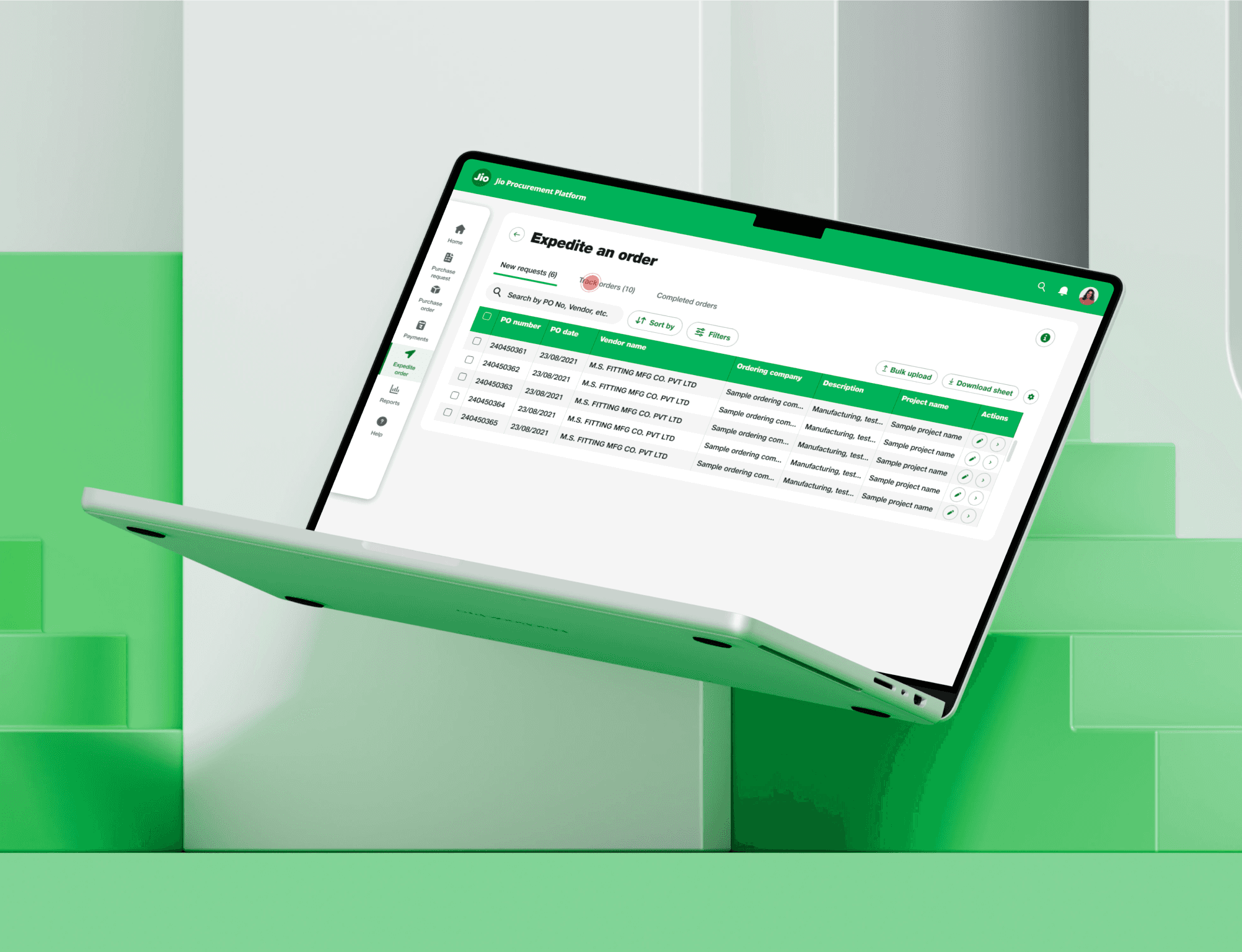 Jio Procurement Platform — Enterprise UX Design